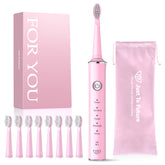 Periuta de dinti electrica, JTF Sonic, J40 (8 capete de periere) Roz